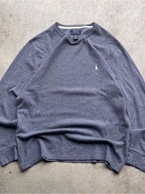 Polo Ralph Lauren Gray Thermal Long Sleeve Shirt